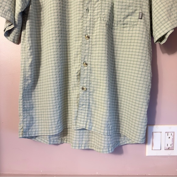 Simms Plaid Buttonup Shirt Green Men Size M - Picture 3 of 8